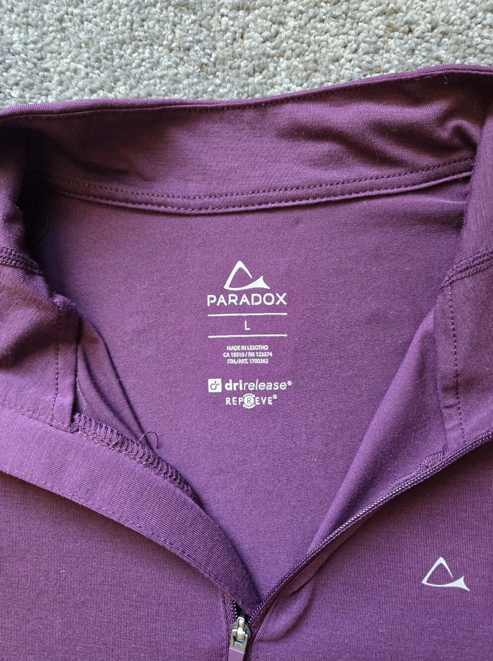 Paradox Quarter-Zip Pullover in Plum